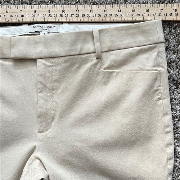 Banana Republic Women's Sloan Fit Tan in Size 12 - Picture 7 of 11